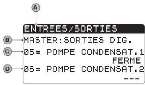 Aermec NXW - Paramètres MENU ENTREES / SORTIES - 10