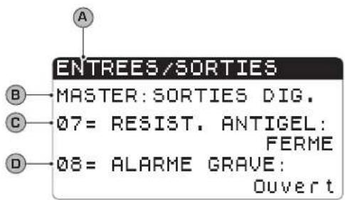 Aermec NXW - Paramètres MENU ENTREES / SORTIES - 11