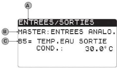 Aermec NXW - Paramètres MENU ENTREES / SORTIES - 3