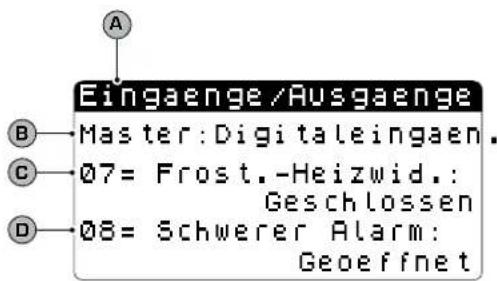 Aermec NXW - Parameter MENÜ EINGÄNGE / AUSGÄNGE - 11