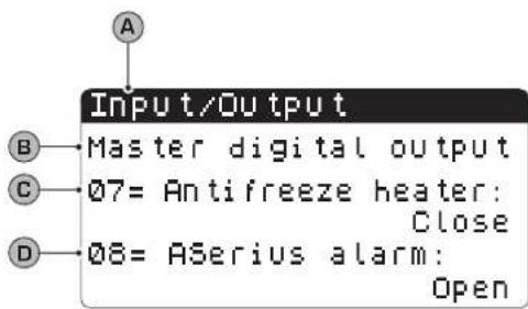 Aermec NXW - INPUTS/OUTPUTS MENU parameters - 11