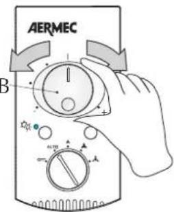 Aermec PXA E - Sélecteur de la température (b) - 1