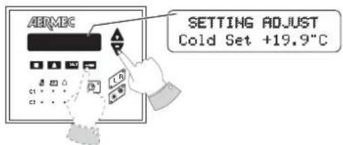 Aermec GR3 - CONFIGURACION SET POINT EN FRIO - 3