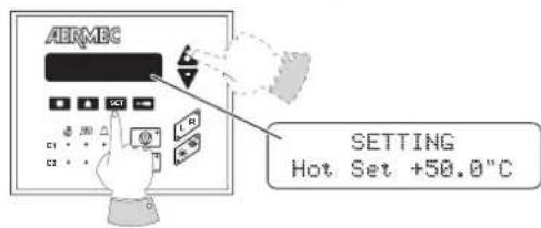 Aermec GR3 - HEATING SET POINT SETTING - 1