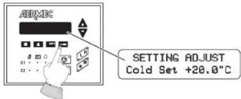 Aermec GR3 - COOLING SET POINT SETTING - 2