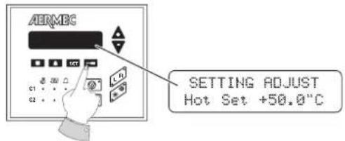 Aermec GR3 - CONFIGURACION SET POINT EN CALIENTE - 2