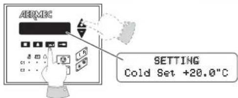 Aermec GR3 - COOLING SET POINT SETTING - 1