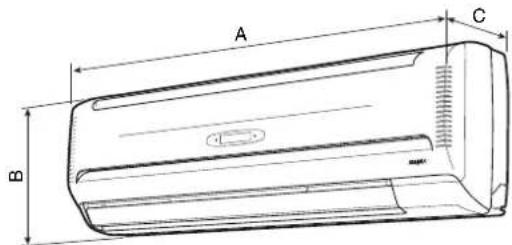 Aermec FCW 31VL - ABMESSAGEN [mm] - 1