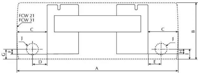 Aermec FCW 41VL - DIMENSIONS [mm] - 3