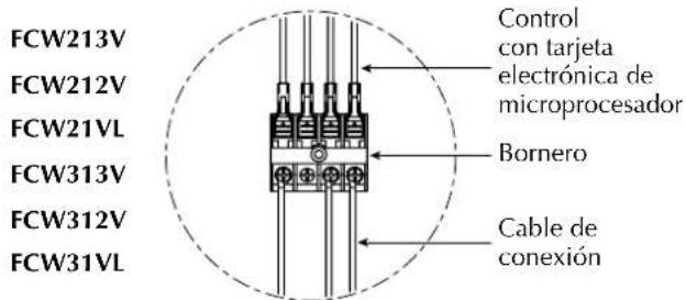 Aermec FCW 21VL - Conexiones electricas a los ventiloconvectores - 5