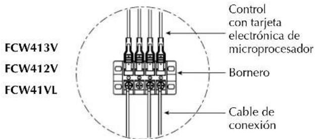 Aermec FCW 21VL - Conexiones electricas a los ventiloconvectores - 6