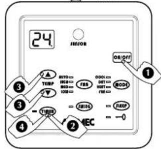 Aermec FCW 21VL - TIMER LÖSCHEN - 2