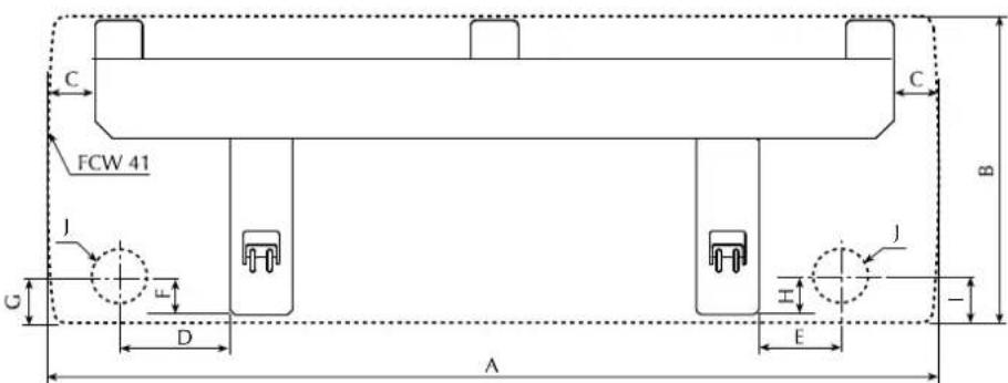 Aermec FCW 21VL - ABMESSAGEN [mm] - 4