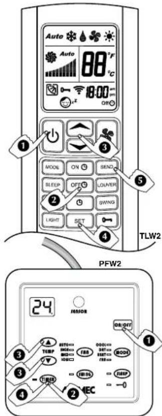 Aermec FCW 313VN - TO CANCEL THE TIMER SETTING - 1