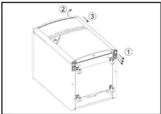 ELECTROLUX RH 456 LDE - Sostituzione del pannello decorativo frontale (fig. 10-12) - 1