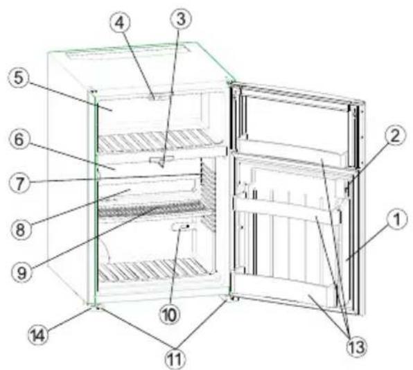 ELECTROLUX RH 456 LDE - Afbeelding van de koelkast - 1
