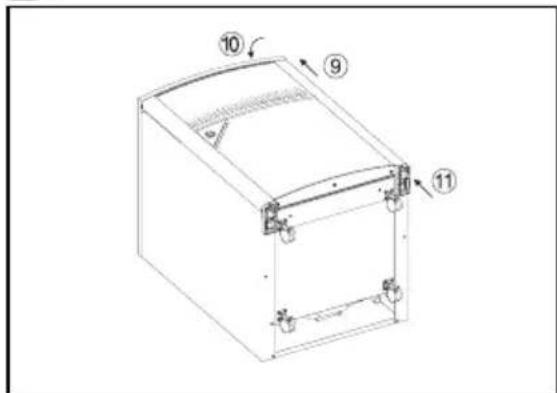 ELECTROLUX RH 456 LDE - Sostituzione del pannello decorativo frontale (fig. 10-12) - 4