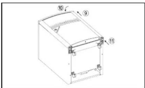 ELECTROLUX RH 456 LDE - Reemplazo del panel decorativo de la puerta - 3