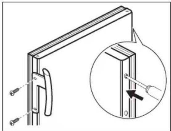 ELECTROLUX EUF27393X - Réversibilité de la porte - 4