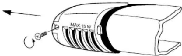 ELECTROLUX ERT 16001 W - Byte av glödlampan - 1