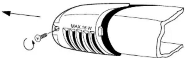 ELECTROLUX ERT 16001 W - Lampun vaihtaminen - 1