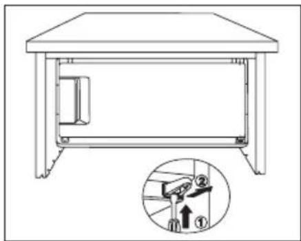 ELECTROLUX ERT 14001 W - Inversion du sens d'ouverture de la porte du compartment Congélateur - 1