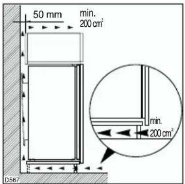 ELECTROLUX ERP 34900 X - Upozornění: udržujte větrací otvory volně průchodné. - 1