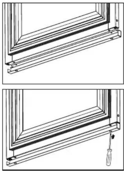 ELECTROLUX ERP 34900 X - Montage instructies voor het opvulstuk aan de onderkant van de deur - 2