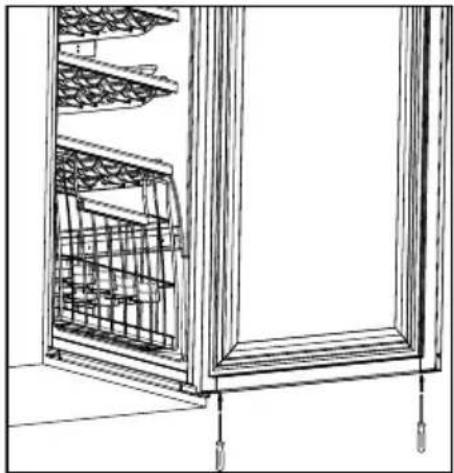 ELECTROLUX ERP 34900 X - Montage instructies voor het opvulstuk aan de onderkant van de deur - 1