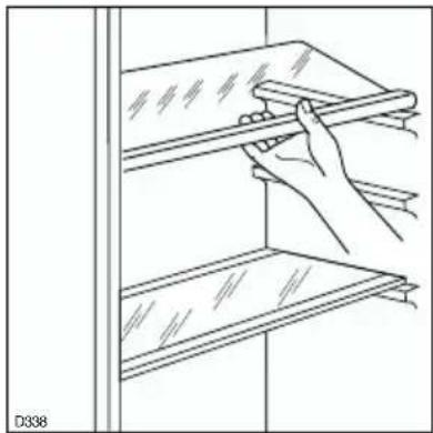 ELECTROLUX ERP 34900 X - Umístění dveřních polic - 1