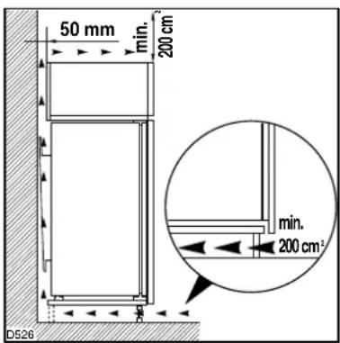 ELECTROLUX ERN 23500 - Placering - 1