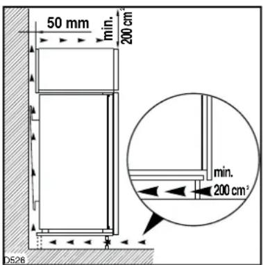 ELECTROLUX ERN 16500 - Aufstellung - 1