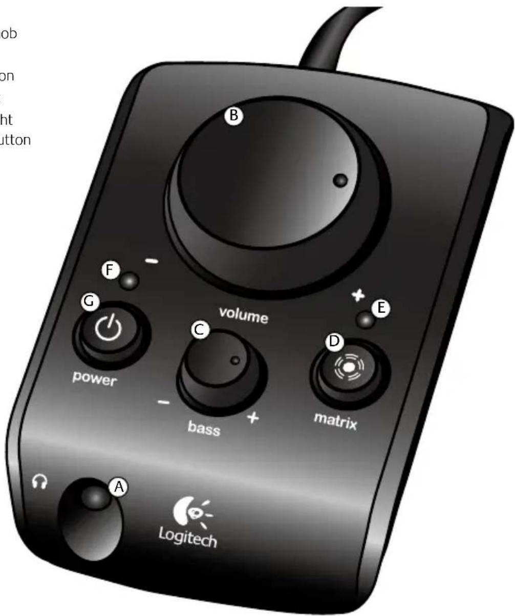 LOGITECH X540 - Connecting your Logitech X-540 speaker system - 1