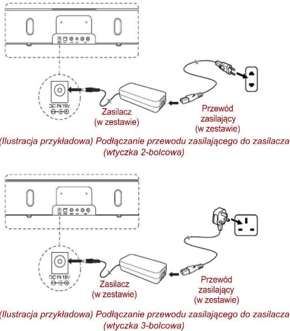 TOSHIBA SBK1 - Podłączanie zasilacza - 1