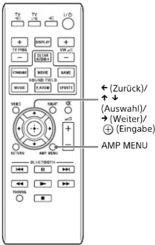 SONY SAWCT370 - Anpassen der Einstellungen - 1