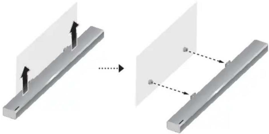 SAMSUNG HWK950 - DETAŞAREA SISTEMULUI SOUNDBAR DE PE PERETE - 1