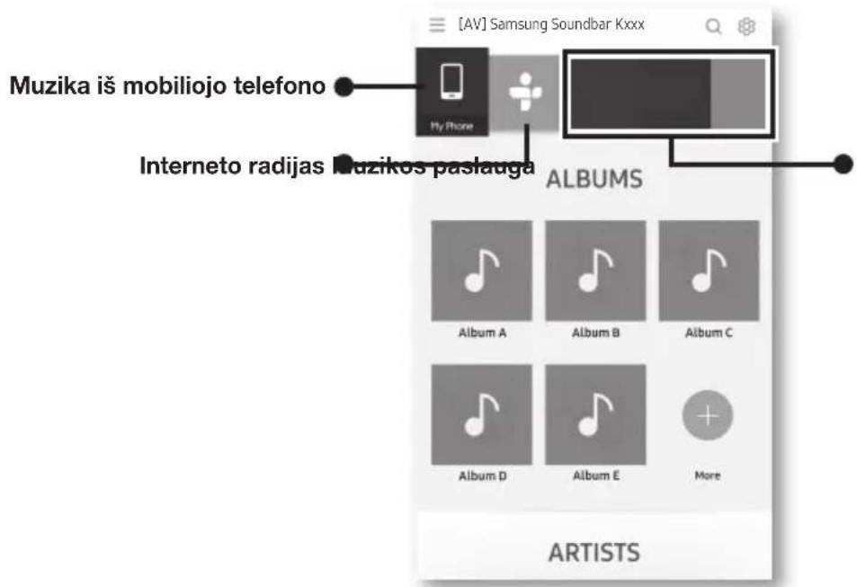 SAMSUNG HWK950 - ▶Programos „Samsung Multiroom“ paleidimas - 2