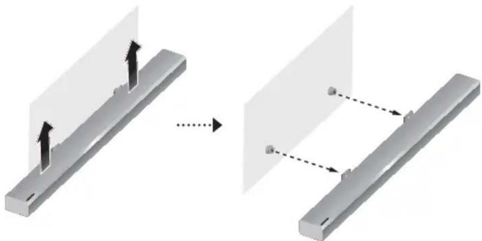 SAMSUNG HWK950 - RIMOZIONE DELLA SOUNDBAR DALLA PARETE - 1