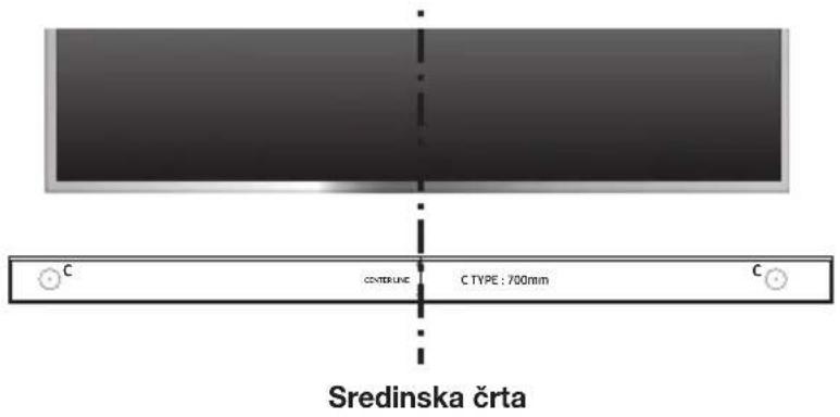 SAMSUNG HWK950 - Stensko vodilo postavite ob površino stene. - 1