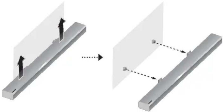 SAMSUNG HWK950 - DETACHING THE SOUNDBAR FROM THE WALL - 1