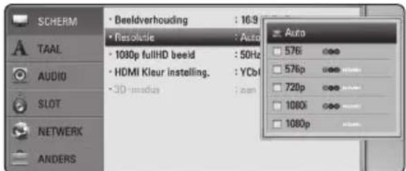 PIONEER SBD616SB - De resolutie instellen - 1