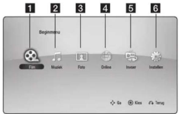 PIONEER SBD616SB - Het menu [HOME] gebruiken - 1