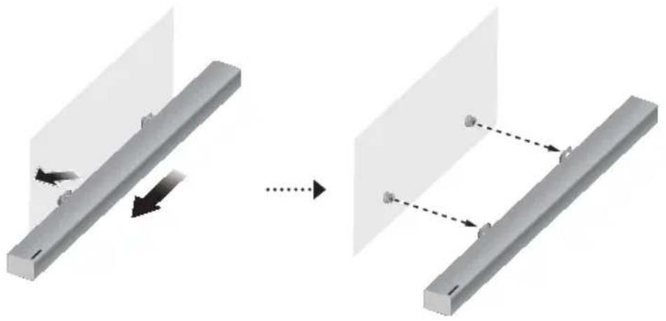 SAMSUNG HWK651 - retrAit De LA sOUnDbAr DU mUr - 1
