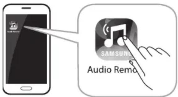 SAMSUNG HWK470 - Lancement de l'application Samsung Audio Remote - 1