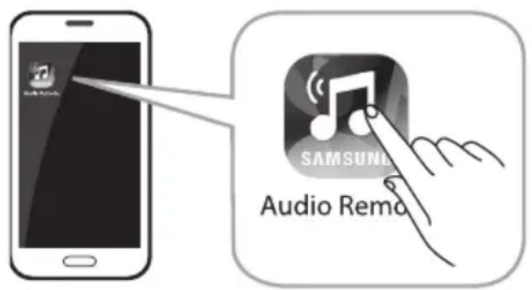 SAMSUNG HWK470 - De app Samsung Audio Remote starten - 1