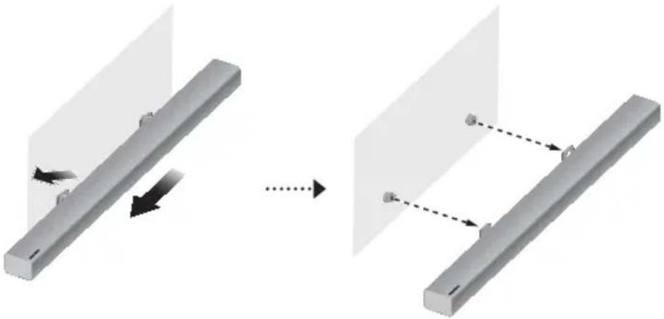 SAMSUNG HWK470 - DETACHING THE SOUNDBAR FROM THE WALL - 1