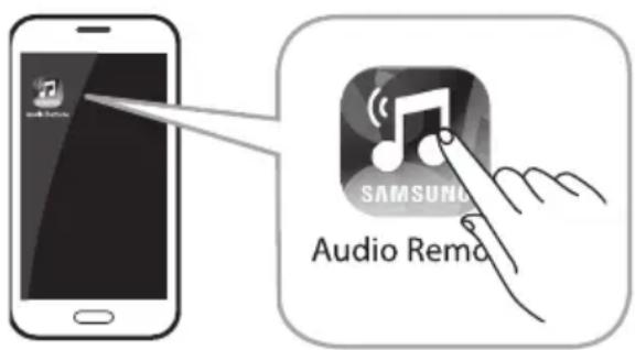 SAMSUNG HWK470 - Starten der Samsung Audio Remote App - 1