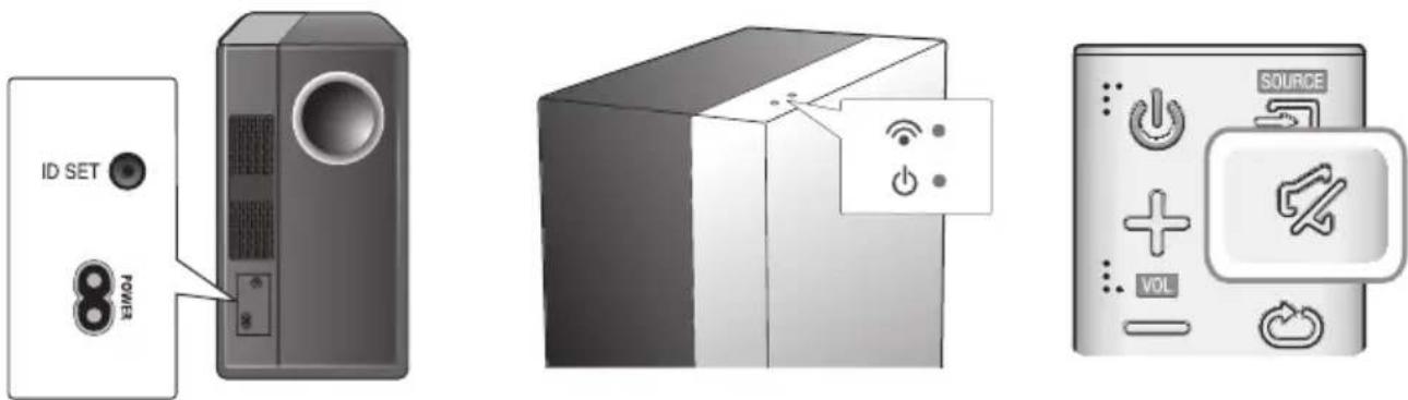 SAMSUNG HWK470 - DE SUBWOOFER EN DE SWA-8000S HANDMATIG VERBINDEN - 1