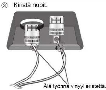 TECHNICS SBC700E - Kaiuttimen johtoen liittäminen - 4