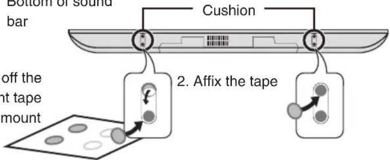 TECHNICS SBT200 - Using the supplied stand - 1